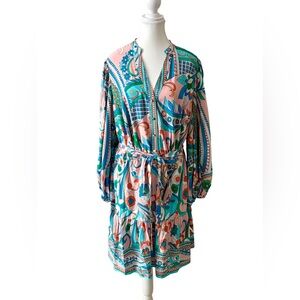 Adrianna Papell Multicolor Printed Dress - Size 16W